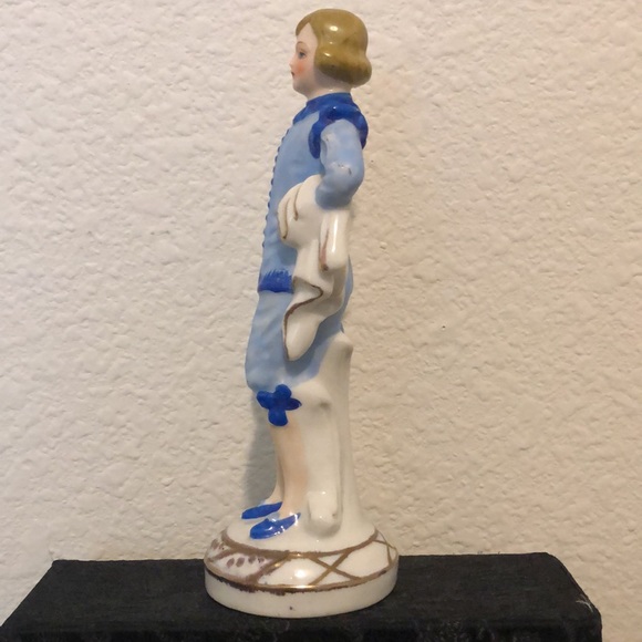 Pottery Figurine Little Boy Blue 7.75"H - Picture 7 of 13